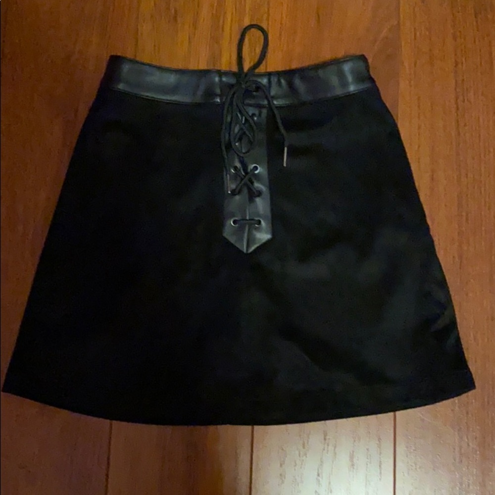 Black Suede Skirt